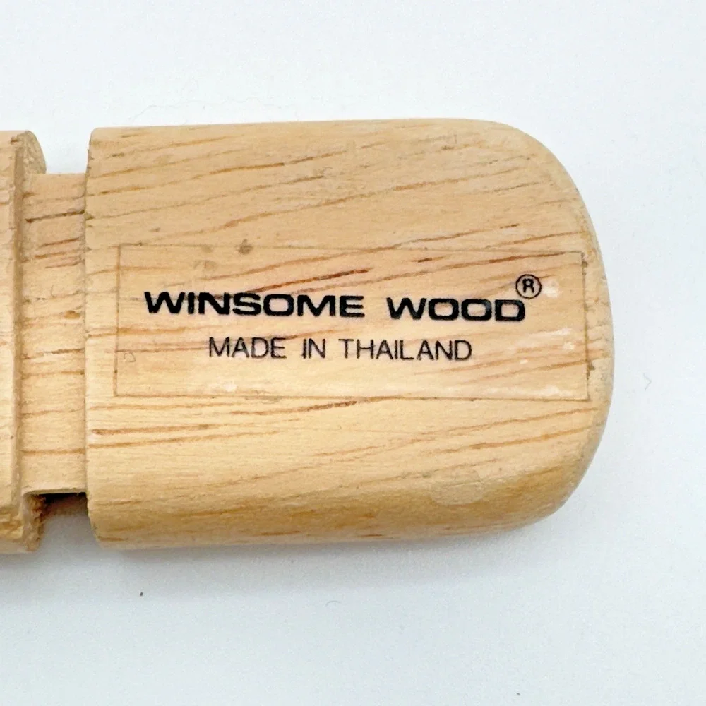 Vintage Winsome Wood Salad Spoon Fork Server 14